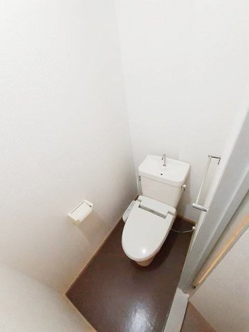 キャステール大江のトイレ|落ち着いた色調のトイレです