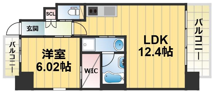 プレジオ森河内ASIANの間取り