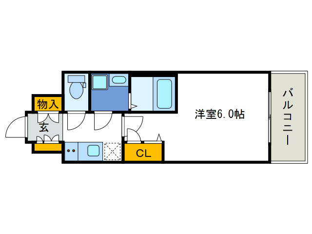 レオンコンフォート難波リオの間取り
