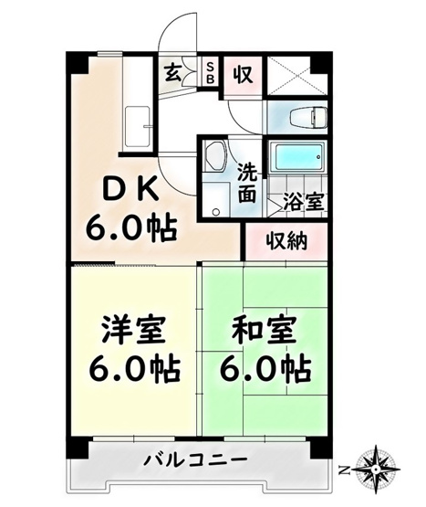 【間取り】 | ハイツ山崎【名古屋市賃貸・オートロック付】