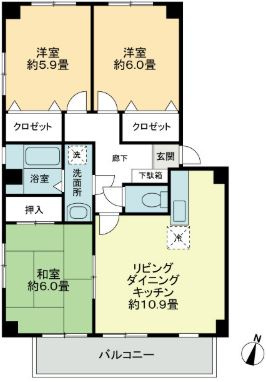 フォブールサウス【キャッシュバック対象物件】の間取り