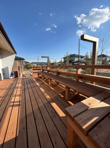 木田余東台1丁目　ガレージ付き住宅の設備|外で読書やランチも気持ちよさそうです