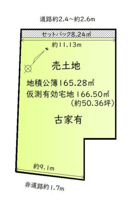 野洲市比留田　建築条件無し売土地のその他