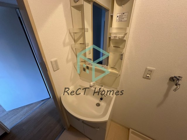 姫路市飾磨区三和町の賃貸マンションの独立洗面台