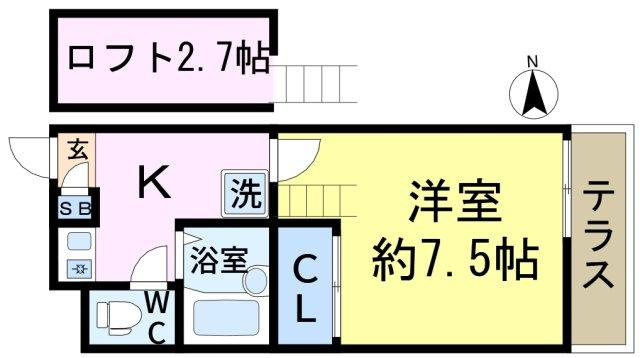 メインシティガーデンベレノスの間取り