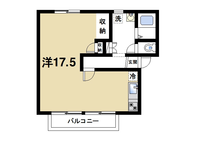 レジデンスボナール　Ⅰの間取り
