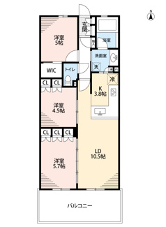 【間取り】 | パークナード・レーベン茨木さわらぎ