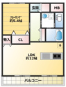 【間取り】 | 404号室間取り