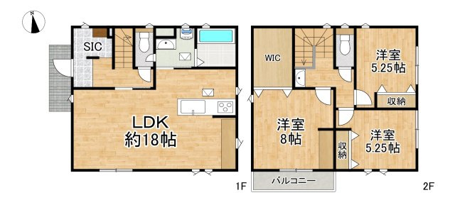 太白区山田自由ヶ丘の間取り