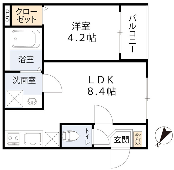 【間取り】 | シャンティーハーバー九条