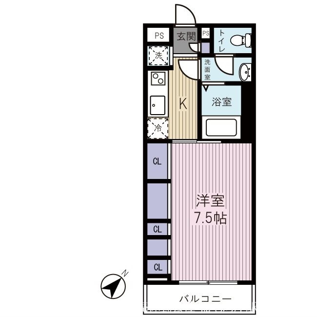 ★単身向けの1Kです★