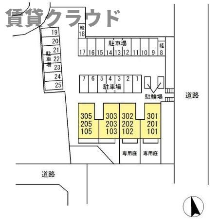 D-roomちはら台Eの区画図