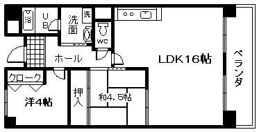 【間取り】 | プリムローズ岸和田