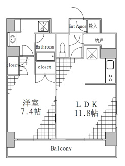 【間取り】 | パークハビオ東向島