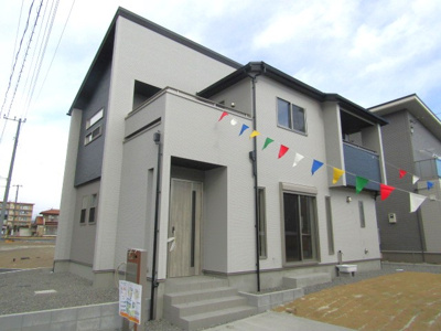 【外観】 | ブルーミングガーデン韮崎市藤井町北下条2期　1号棟 | おしゃれな外観です