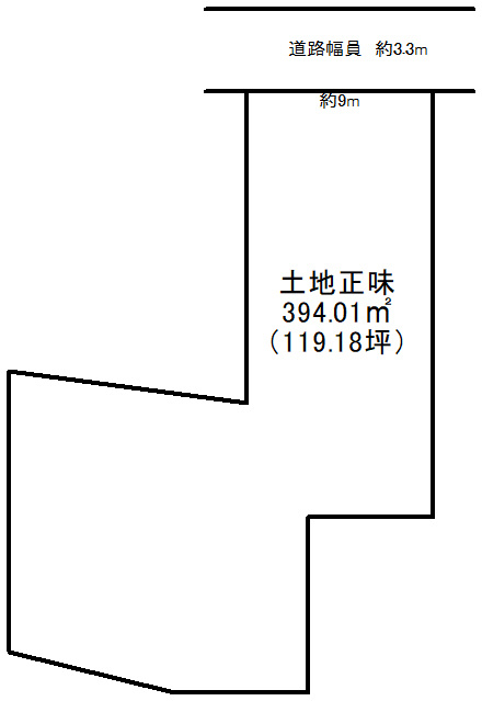 京都市北区上賀茂藤ノ木町　建築条件無土地①号地の土地図