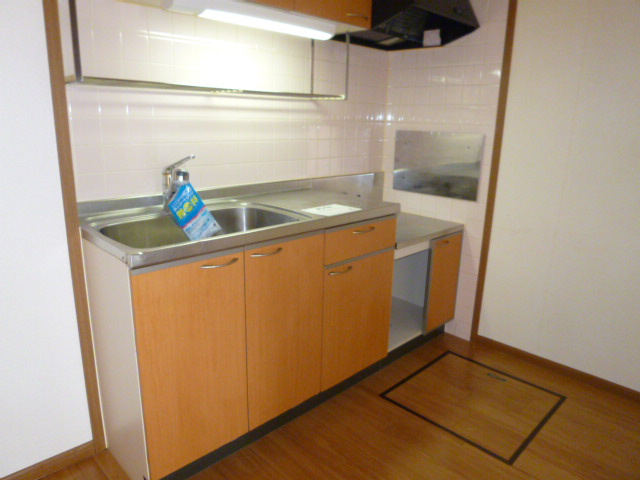 倉敷市連島町西之浦のアパートのキッチン