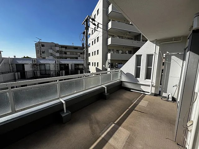 マンション指月のバルコニー