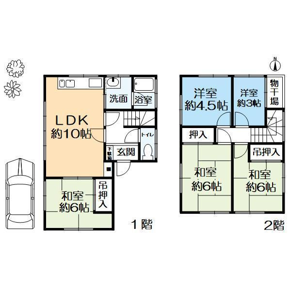 西宮市伏原町_戸建ての間取り