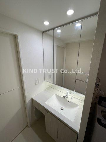 Bee-parQ扇町の洗面所|忙しい朝には欠かせない洗面所です