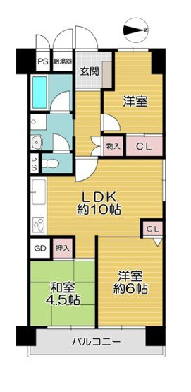【間取り】 | 今福スカイハイツ