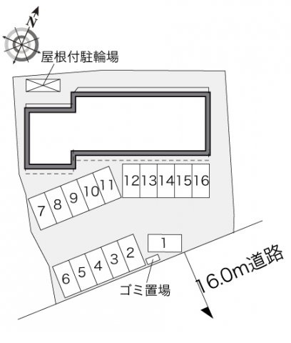 レオパレスＣＲＣ築地の駐車場|設備・使用は号室により異なる為、現況を優先致します。