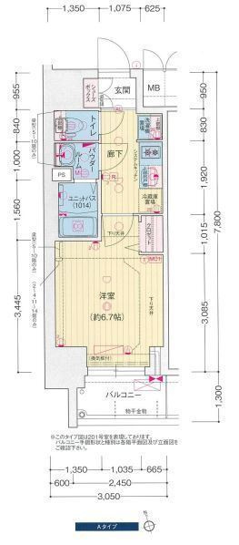 プレサンス広小路通今池の間取り