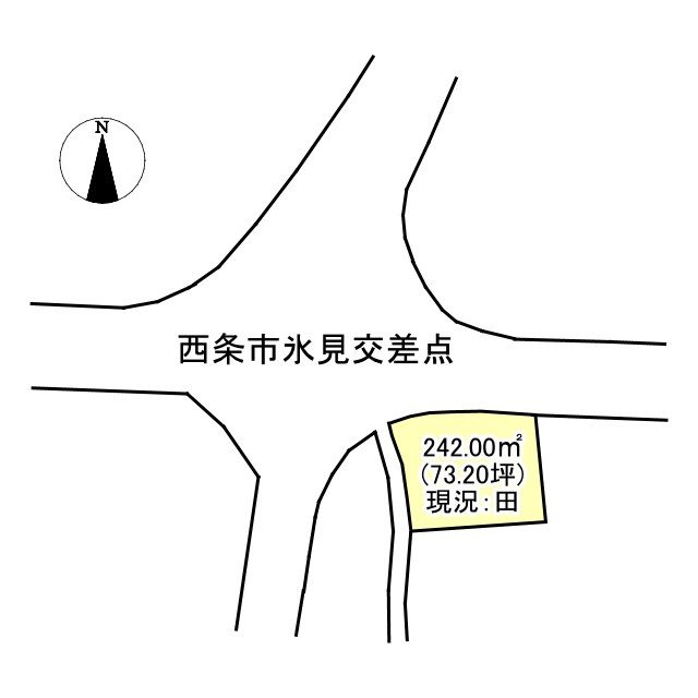 西条市氷見の土地図