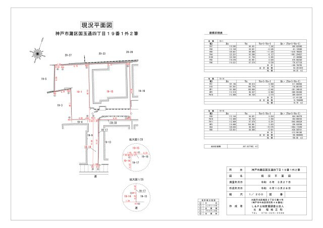 国玉通4丁目土地の土地図|現況平面図