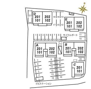 カトレアハイツⅡ　Ｄの外観|外観写真（昼）