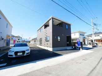 【外観】 | 甲府市富竹3丁目 新築1号棟 4LDK+WIC付 車4台可