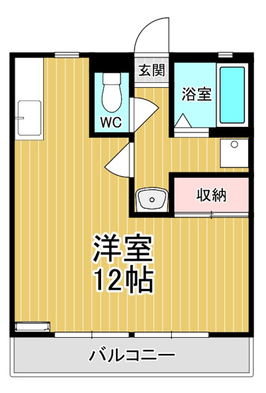 【間取り】 | コスモハイツⅡ | 広々した間取りです！