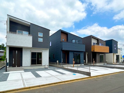 【外観】 | 【大津ヶ丘第1期　連棟外観】