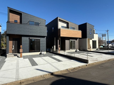 【外観】 | 【大津ヶ丘第1期　連棟外観】