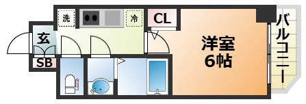 アドバンス神戸ラシュレの間取り