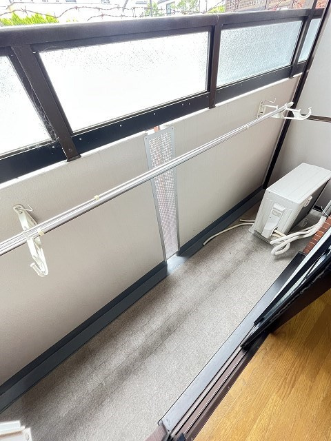 シェルプール弐番館のバルコニー