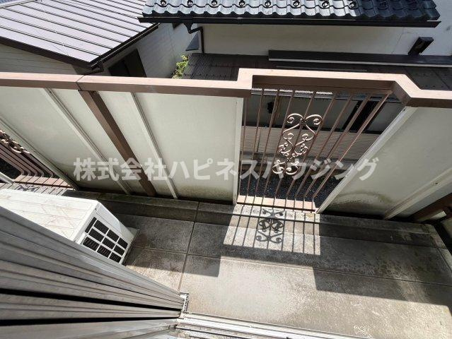 東宮前ハイツのバルコニー
