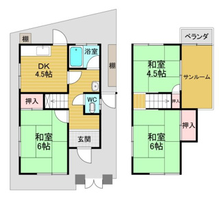 【間取り】 | 西池尻町戸建