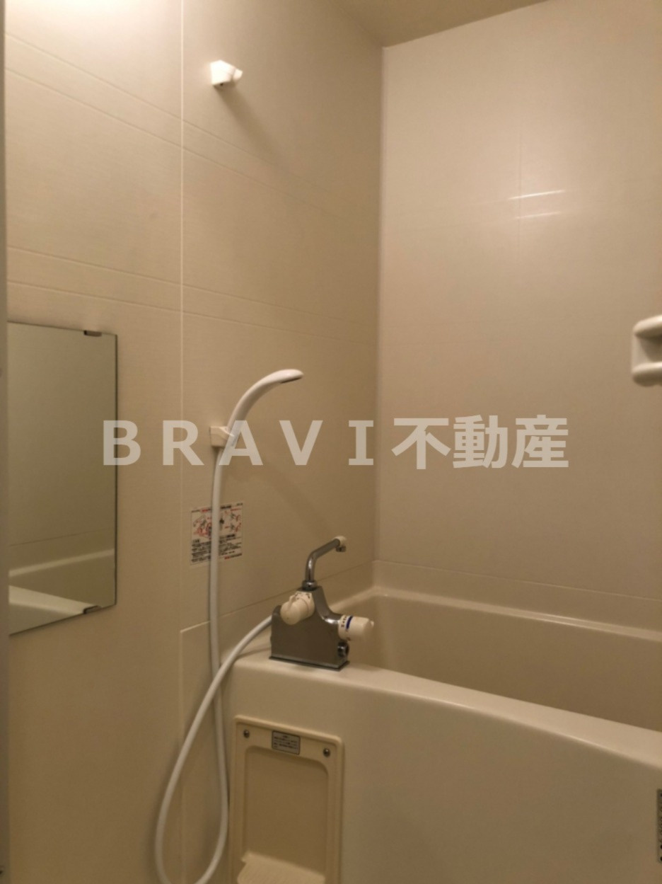 クレアート大手前グランアクシア　BRAVI不動産の浴室|【クレアート大手前グランアクシア】面倒な調節いらずの混合栓のお風呂