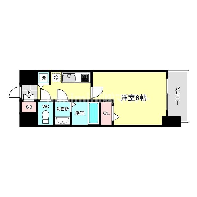 アドバンス難波南ワイズの間取り
