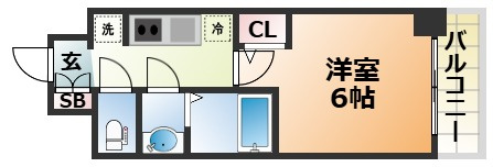 アドバンス神戸ラシュレの間取り