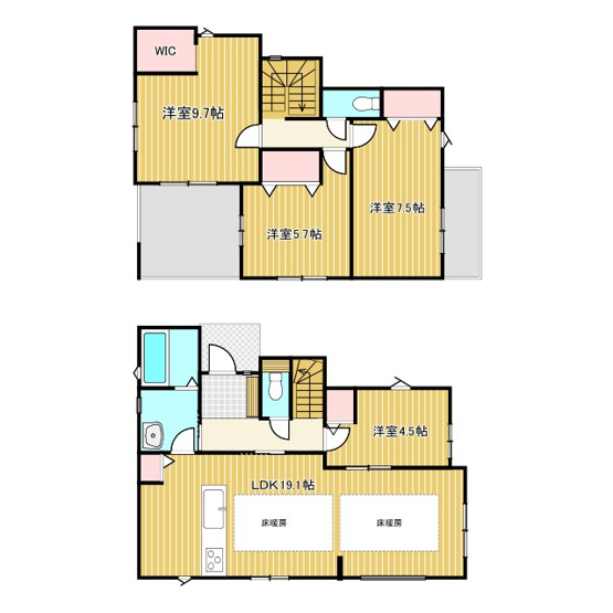 【間取り】 | ◇◆横浜市青葉区若草台2期_1号棟◆◇ | ◆土・日・祝日は、当社スタッフによる現地案内会を実施しております。もちろん平日のご案内も可能です。お気軽にご相談ください！！