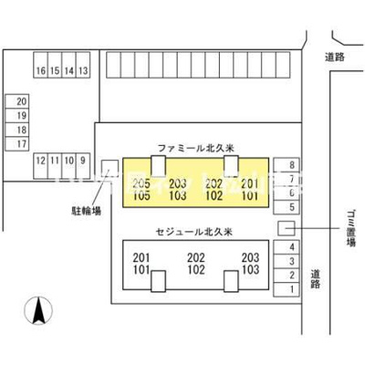 【区画図】 | ファミール北久米