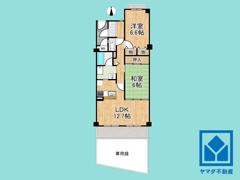 コスモウイング宇治の間取り