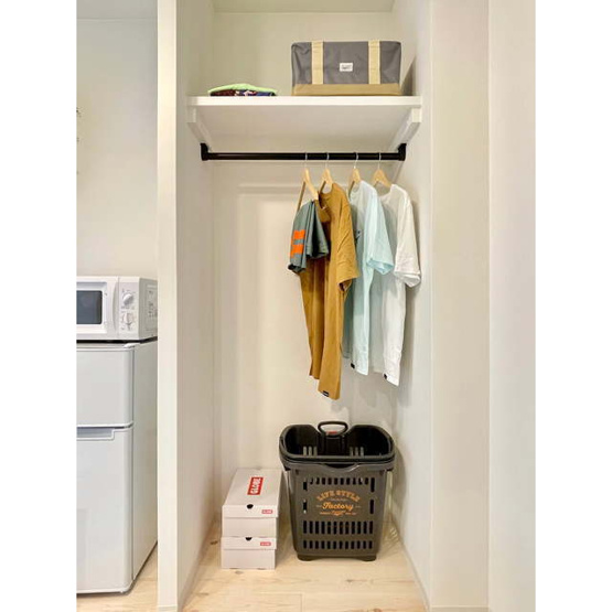 【収納】 | Ｓｕｒｆ　Ｄｅｃｋ | ☆オープンクローゼット　※101モデルルーム写真