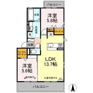 【間取り】 | ハピネス田神駅前