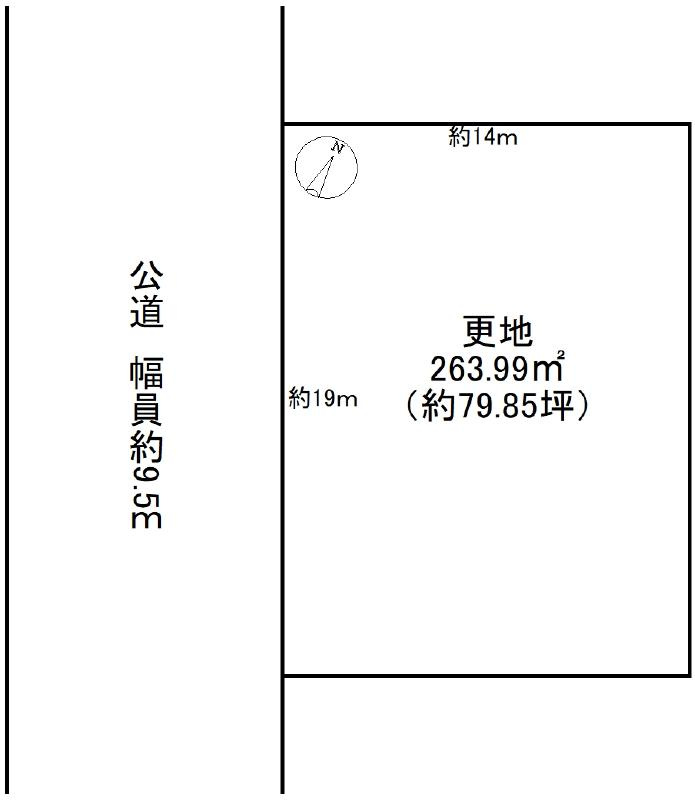 ひのき坂三丁目の土地図