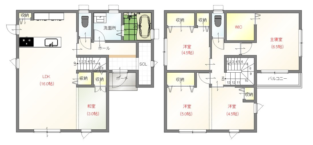 本郷2丁目　新築戸建の間取り