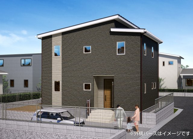 高岡町飯田4丁目　A号棟の外観パース