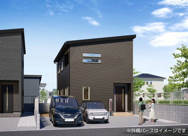 希望ヶ丘　B号棟の外観パース